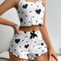 Conjunto Pijama Feminino Romântico Sweet Heart (Regata Cami + Shorts)